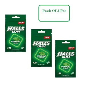 Halls Bubblemint Sugar-Free Gum Flavored Fruity Available in Bulk Bottles and Bags