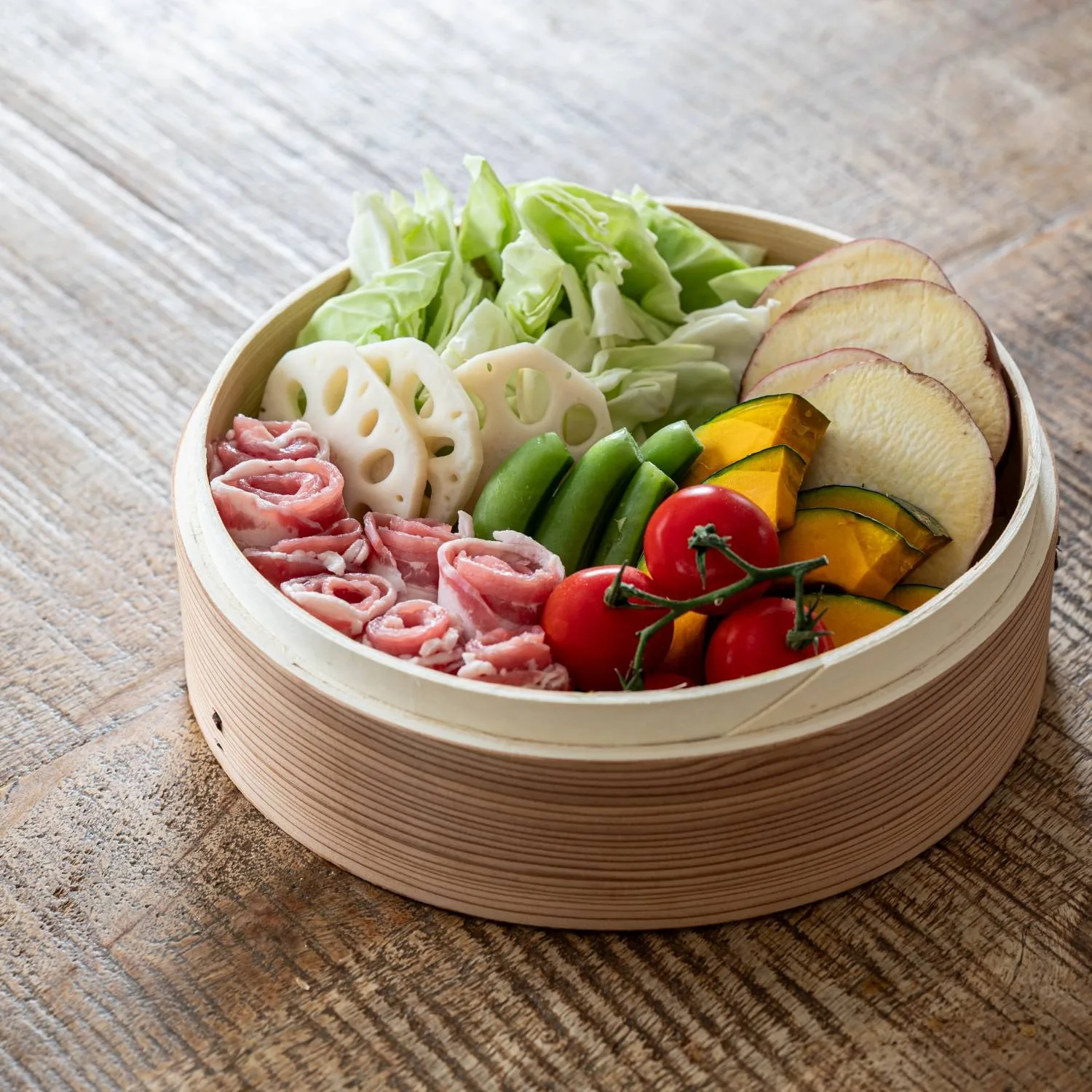 3-Tier Bamboo Steamer Set - Chinese Dim Sum Food Steamer Basket