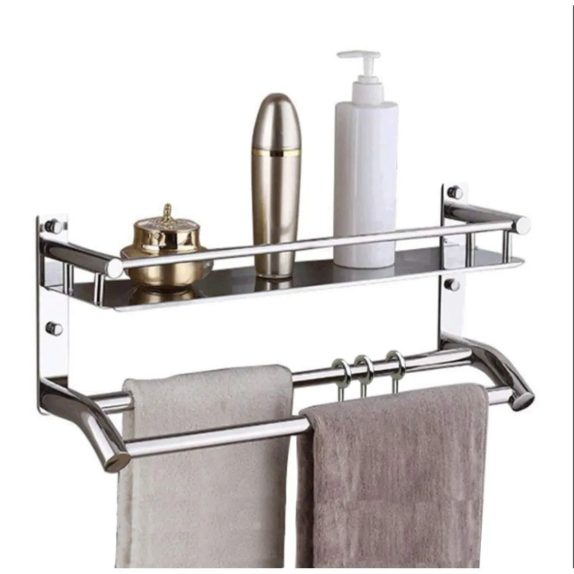 Aggressive Shower Shelf Soap With Hooks Stainless Steel Shower Rack ...