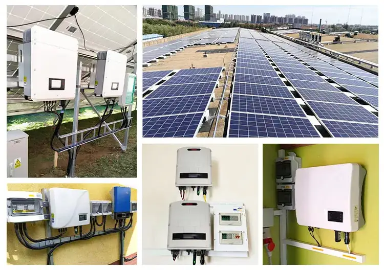 Three Phase On Grid Solar Inverter 4kW 5kW 6kW 8kW 10kW 12kW 15kW 17kW 20kW 25kW MPPT 380V 400V Grid Tied Solar Inverter