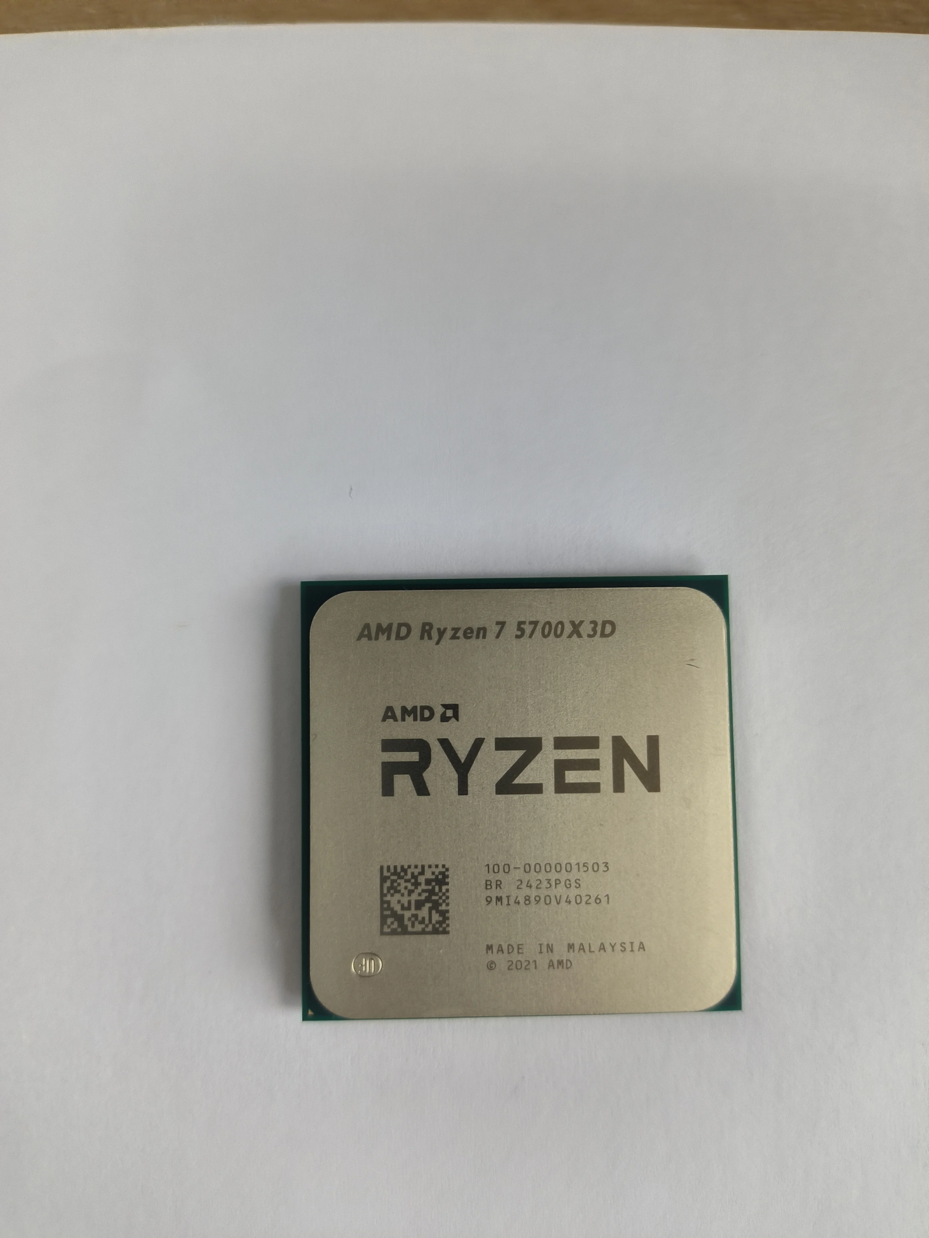 AM4 Socket CPU  AMD Ryzen 7 5700X3D CPU Eight Core Sixteen Threads 3.0GHz 96MB 7nanometers  CPU for Desktop 105W