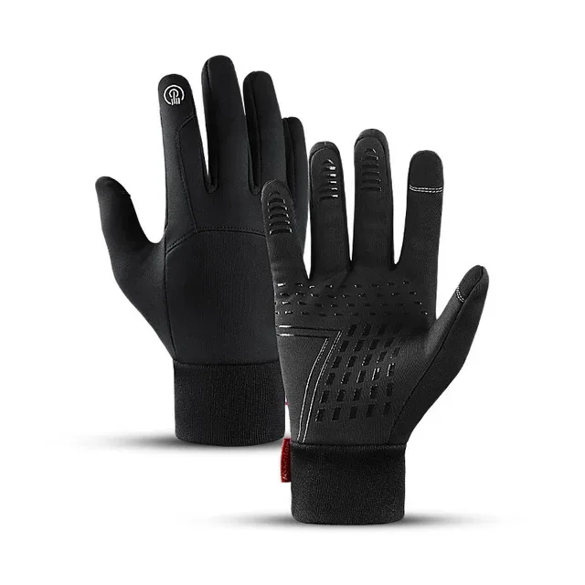 Waterproof touch screen non-slip cold weather warm ski gloves