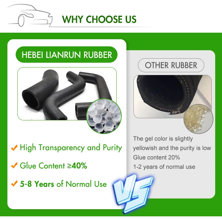 Auto Rubber Air Intake Hose Flexible Coolant Hose Epdm Rubber Air Hose