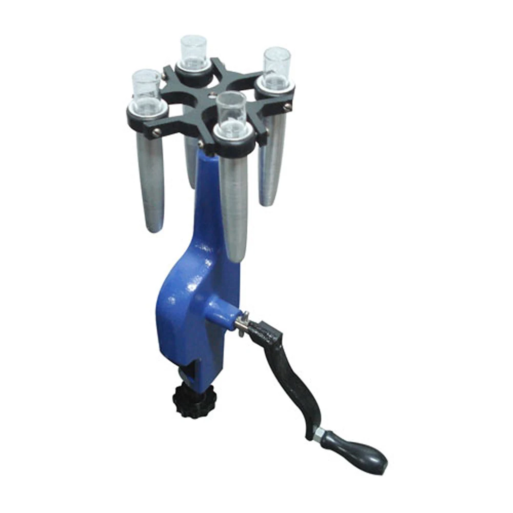 Hand Centrifuge a Single Speed Hand Driven Machine Consisting of Die Casted Parts and a Steel Pinion and Worm Drive
