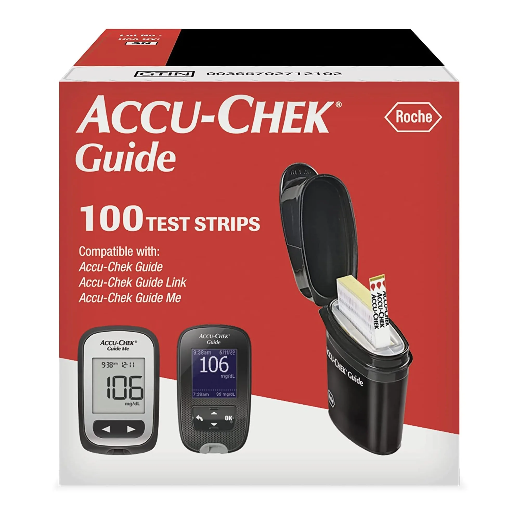 Accuchek Guide Glucose Diabetic Test Strips 100ct Ct Counts Buy Accu
