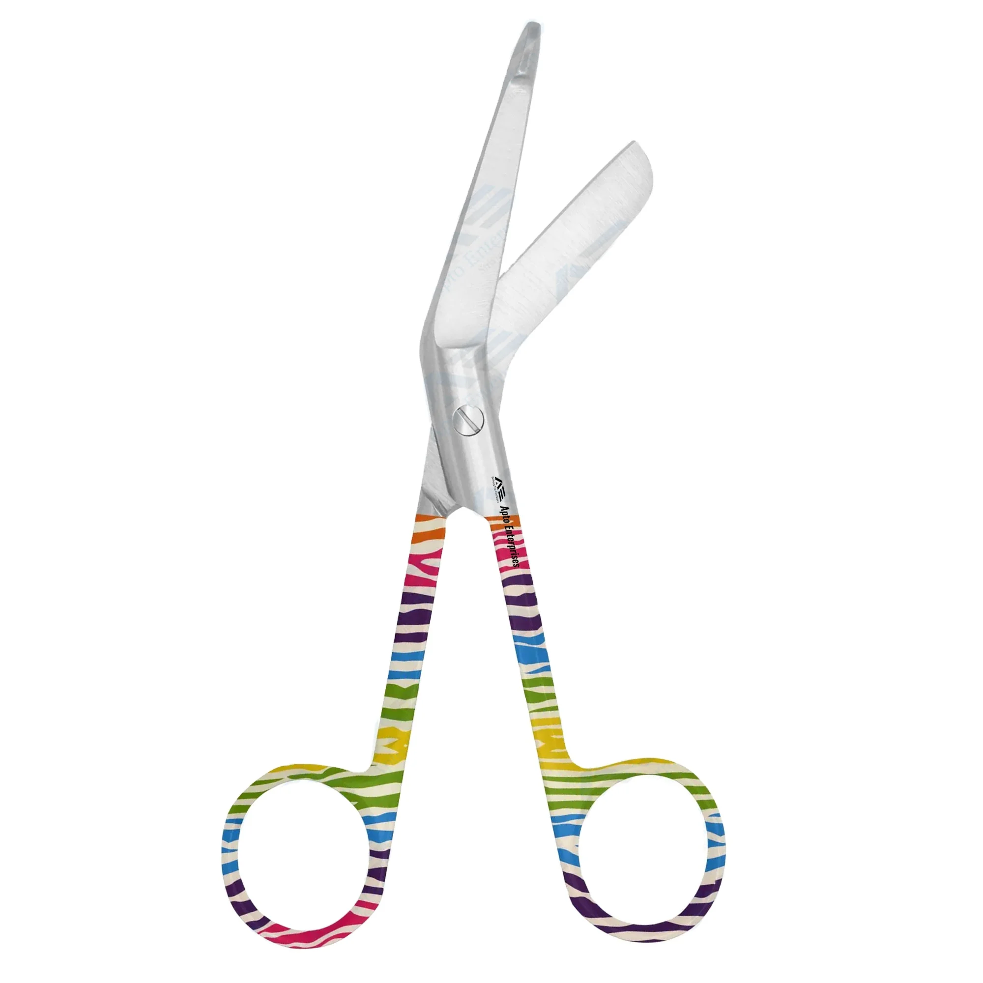 Cloth Bandage Scissors Surgical Instruments Medic Instruments Bandage  Scissor With Rainbow Zebra Pattern Bandage Cutting Scissor