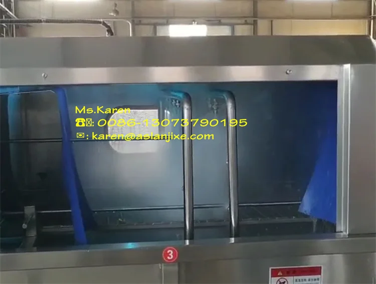 Turnover Basket Cleaning Washing Machine / Crate Washer Machine