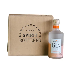 Wholesale Pack 6x50cl Farm-grown London DRY GIN Custom logo Bulk Orders Premium 43% ABV Bertinchamps Brewery