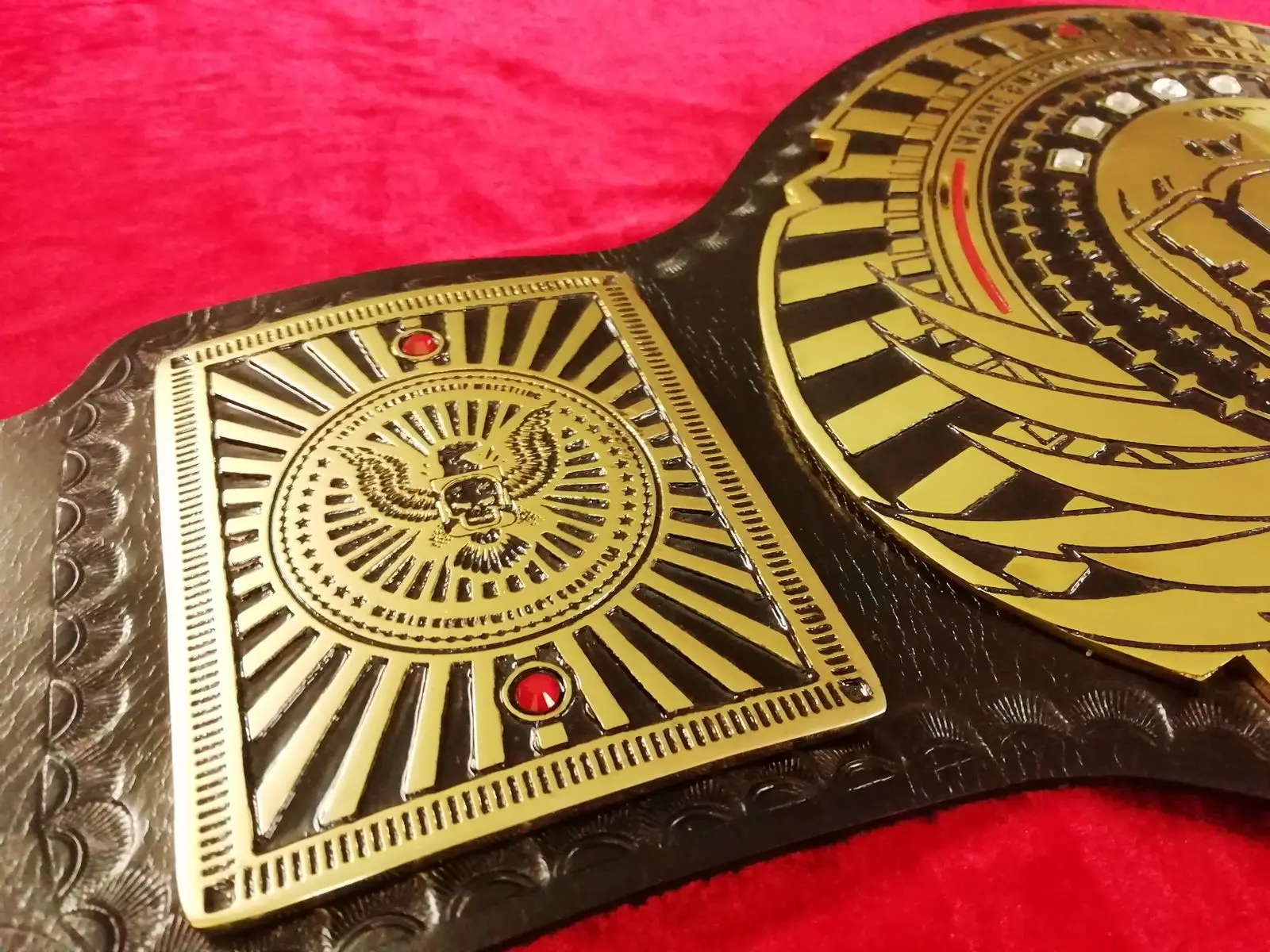 High Quality Custom Made Wrestling Championship Belts Custom Logo ...