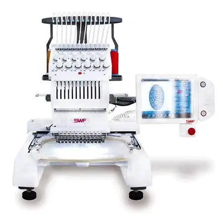 Swf Mas 12 Needle Embroidery Machine Includes Cap Driver Cap Frames And 