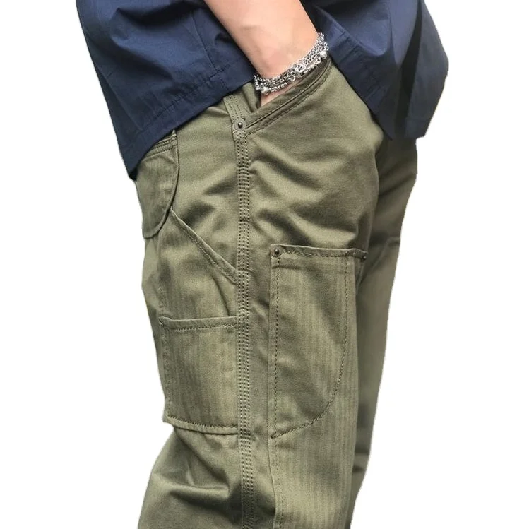 Custom Multi Pocket Cargo Pants For Men Casual Streetwear Oversize