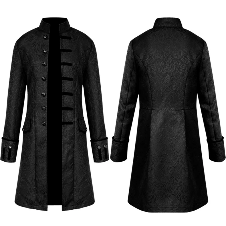 Wholesale Mens Trench Coat Leather Hooded Medieval Gothic Renaissance ...