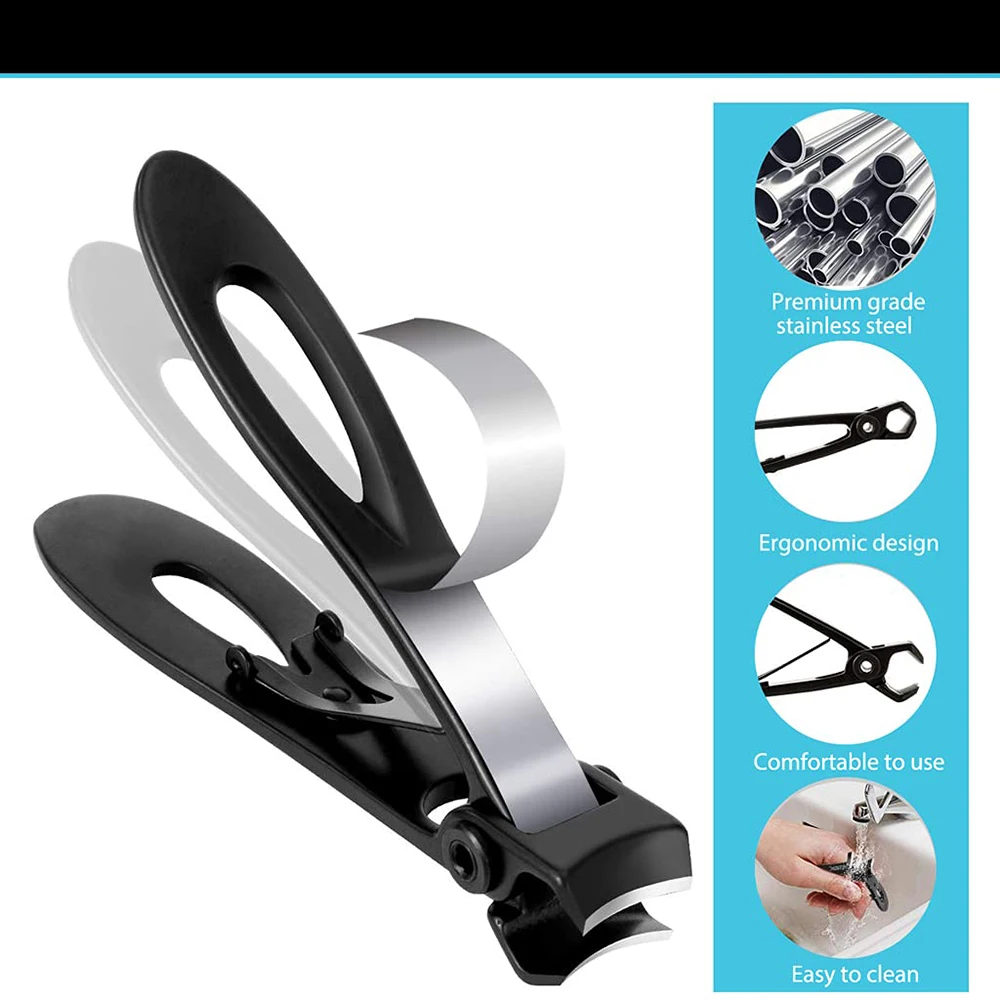 Black Color Coated Nail Clipper Toe Nail Clipper German Stainless Steel
