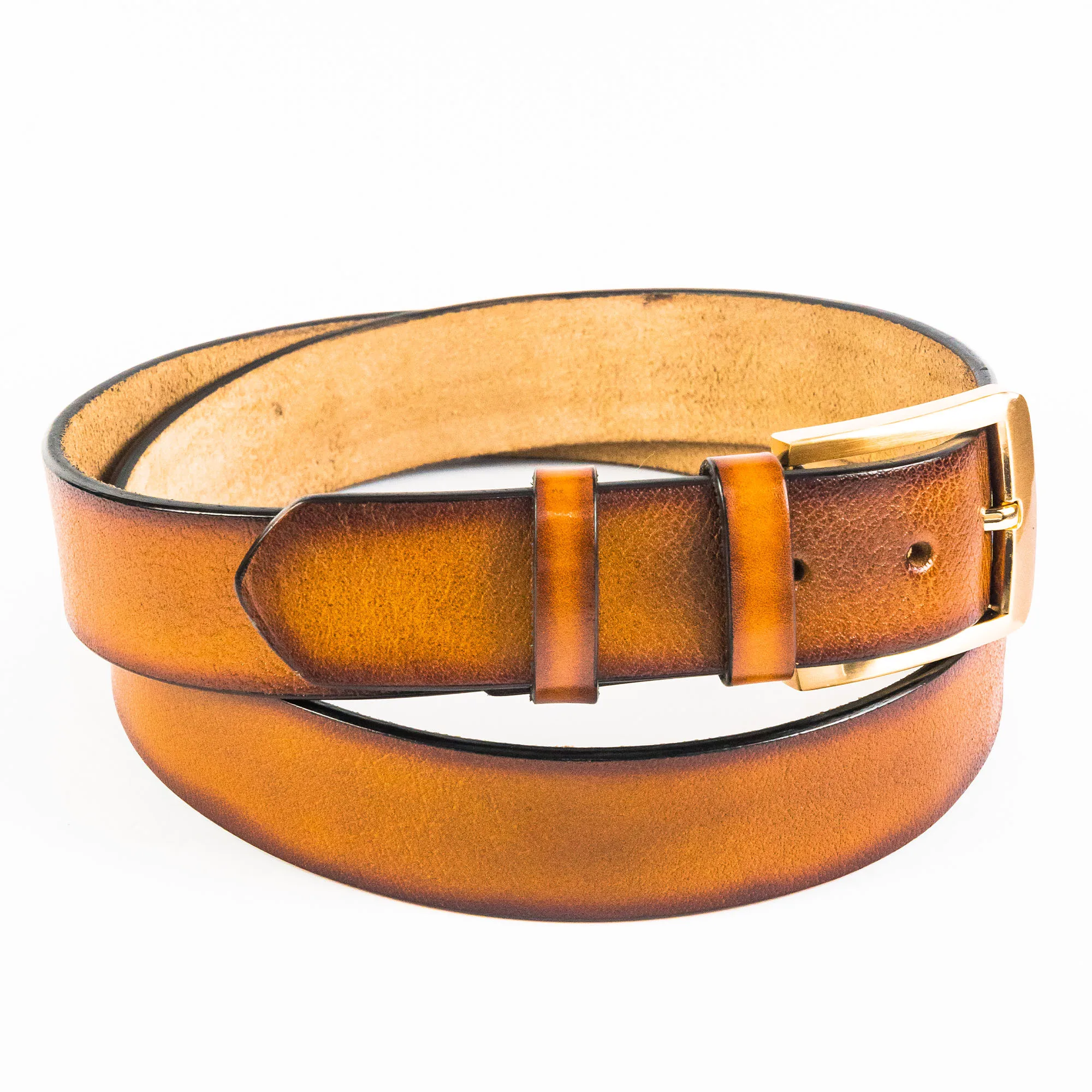 Vegetable Tanned Hand Finished Hand Painted Leather Belt Genuine