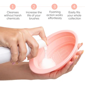 OEM Coconut Oil Makeup Brush Cleanser Foam Removes Dirt and Makeup Residue Suitable for Brushes and Sponge Tools