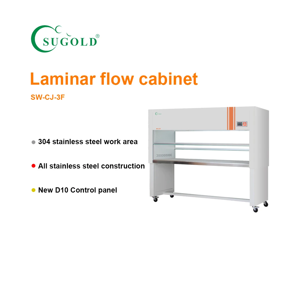 New Vertical Laminar Flow Hood SW-CJ-3F Laboratory Clean Bench with ...