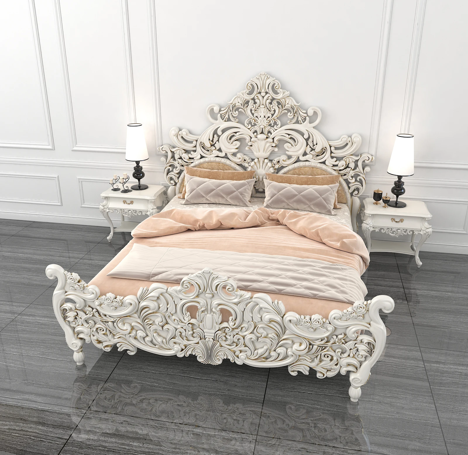 French Furniture Style Bed Luxury French Furniture Classical Bedroom ...