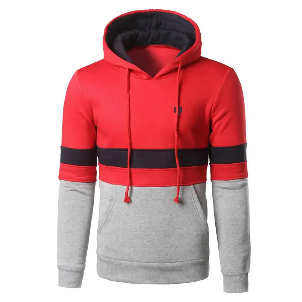 Pakistan Made Pullover Hoodies For Men Trendy Color Contrast Hoodies