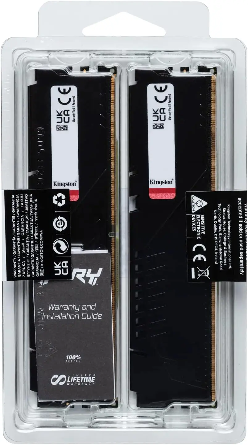 Kingston FURY 32GB (2x16GB) 5600Mhz DDR5 CL36 Desktop Memory Kit