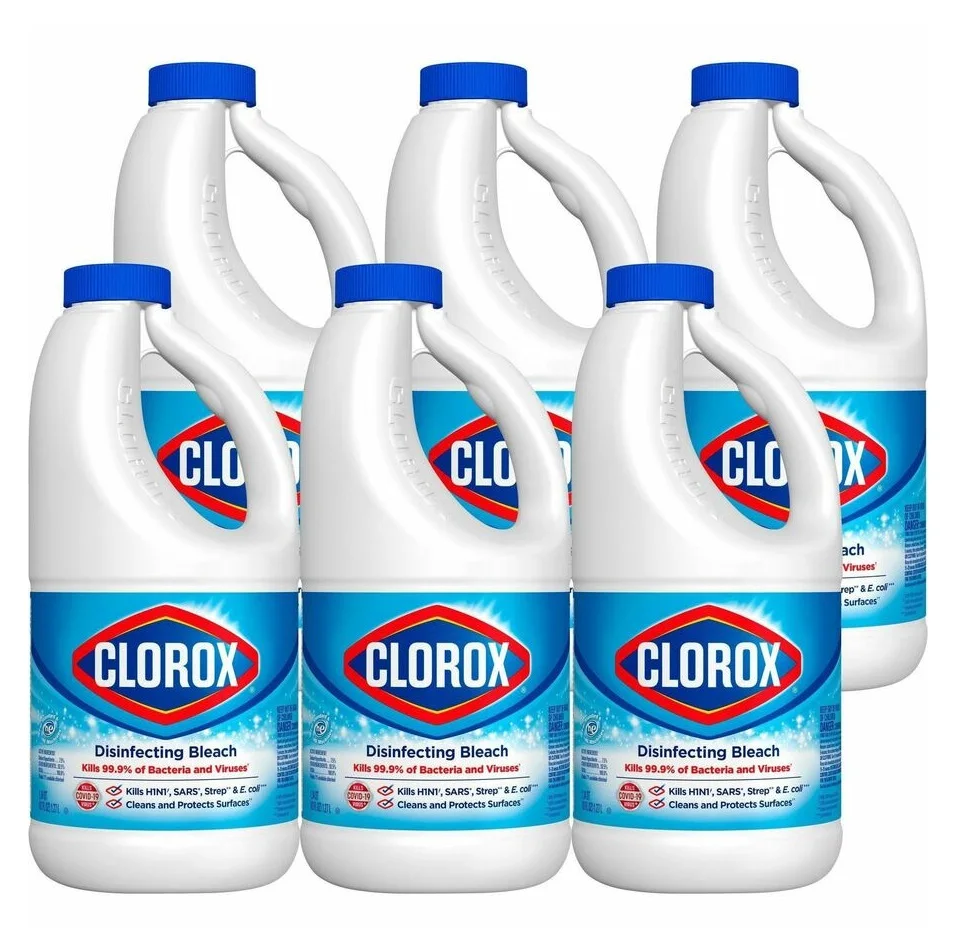 Clorox- Disinfecting Liquid Bleach Regular Scent 121 Fl Oz - Cleaning ...