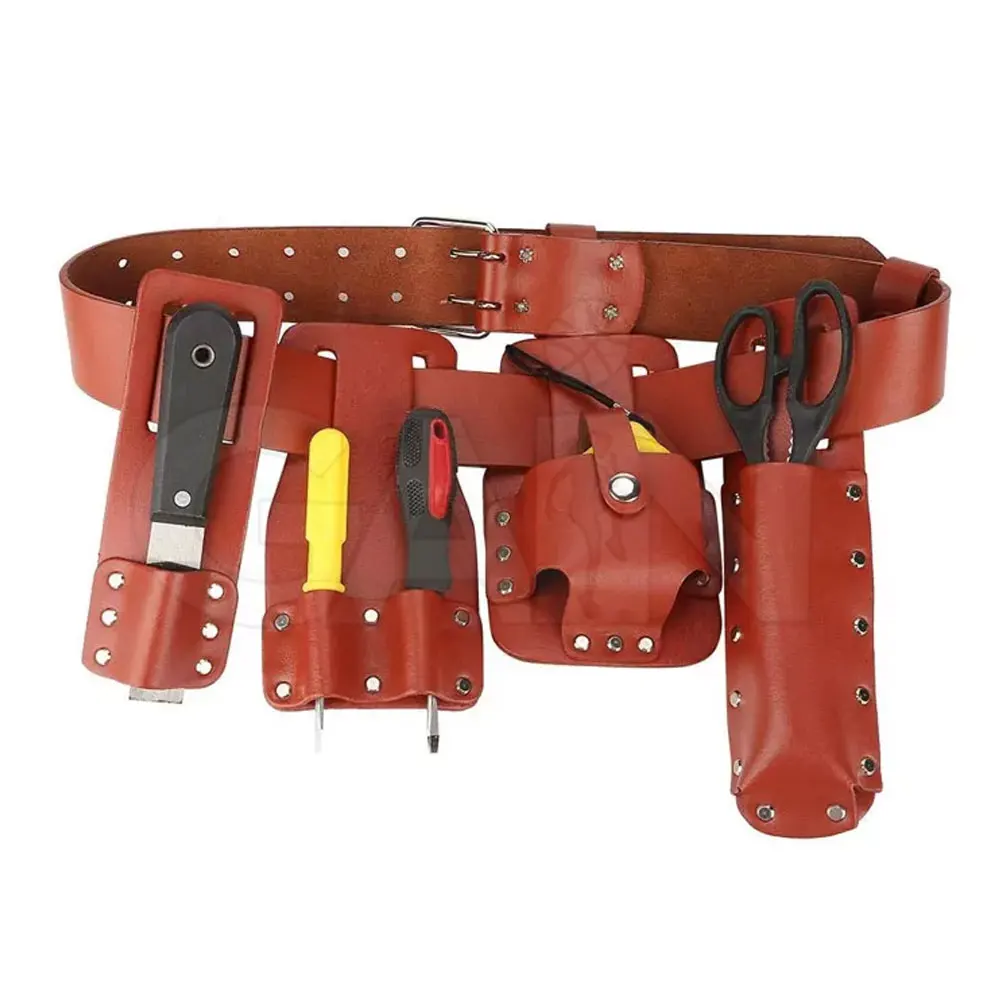 Factory Wholesale Price Genuine Scaffolding Leather Tool Belt Custom