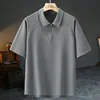 Grey 2803 Polo collar short sleeves