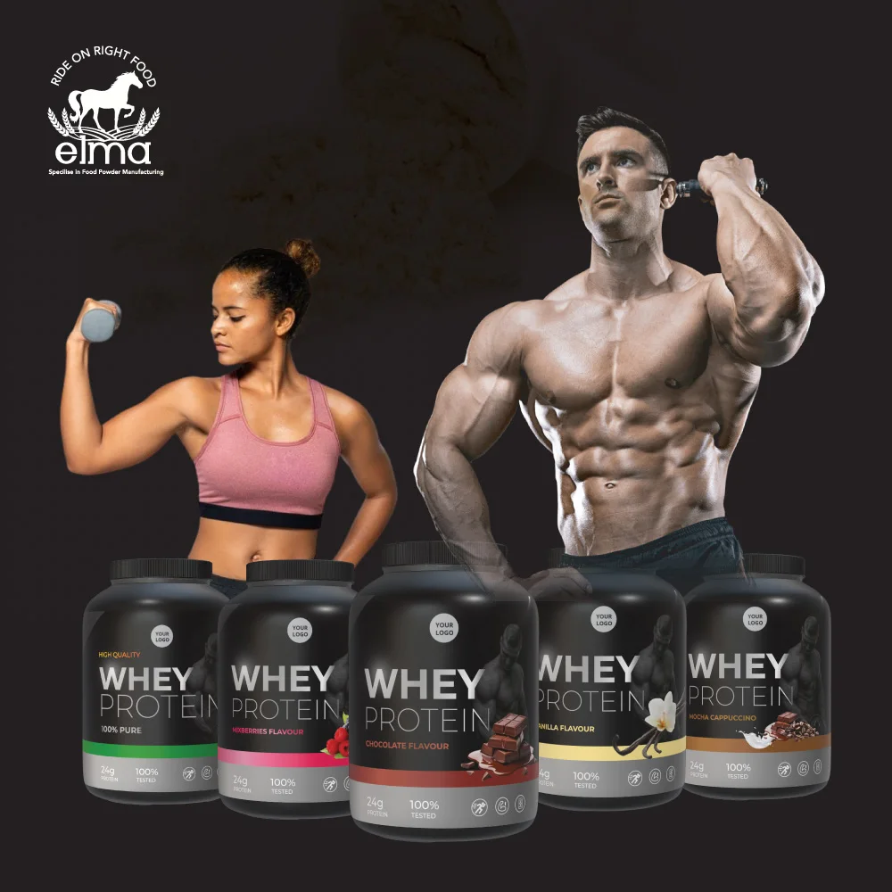 OEM Direct Factory Isolated Whey Protein Powder Daily Fitness Sport Supplement Vanilla Protein Shakes for Muscle Growth
