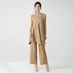 2025 Latest Design Women's Fashion Sets Designer Stretch Top and Pants Two Piece Set One Size