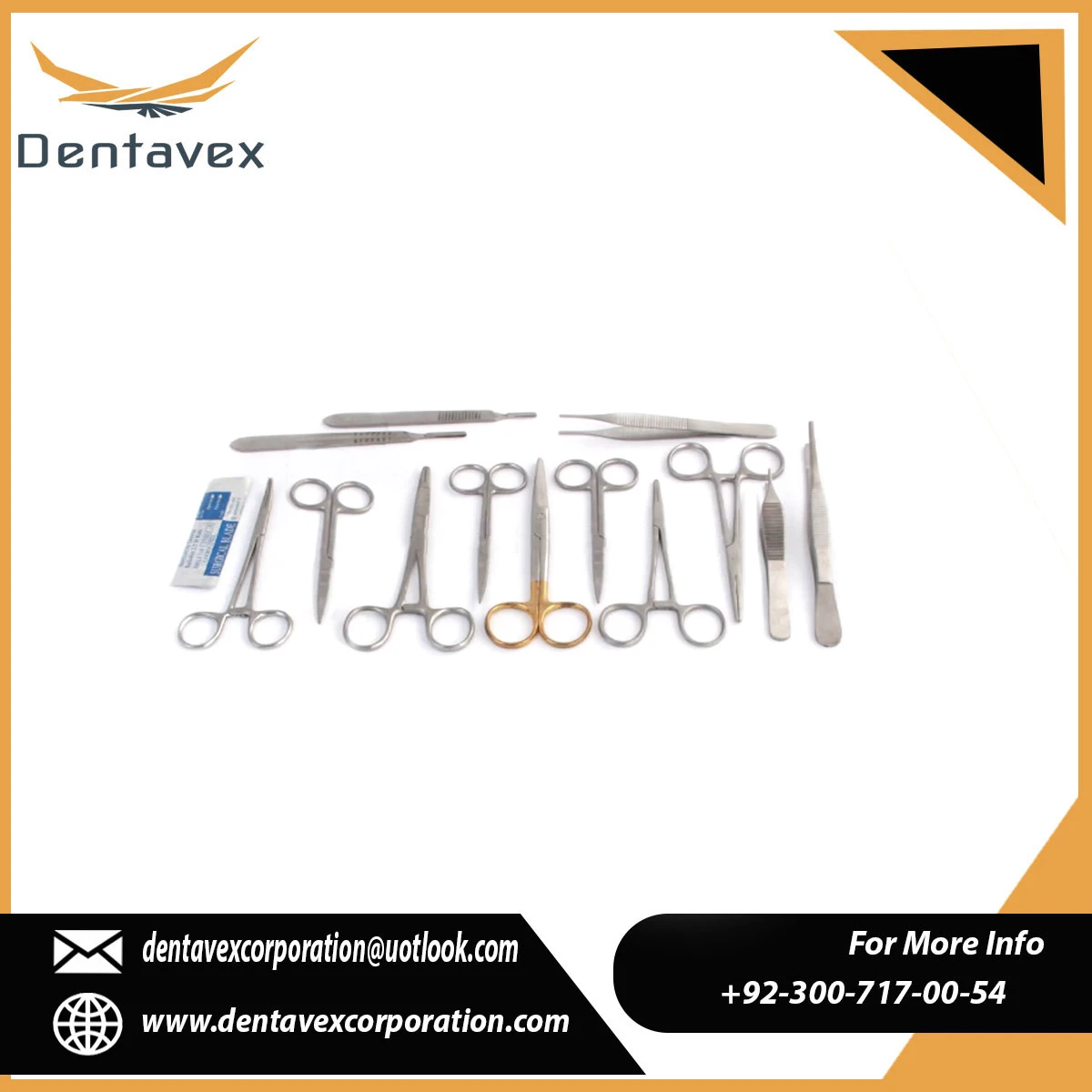 Surgery Basic Set Major Surgery Basic Kit - 13 Pieces Premium Surgical Instrument Set for ...