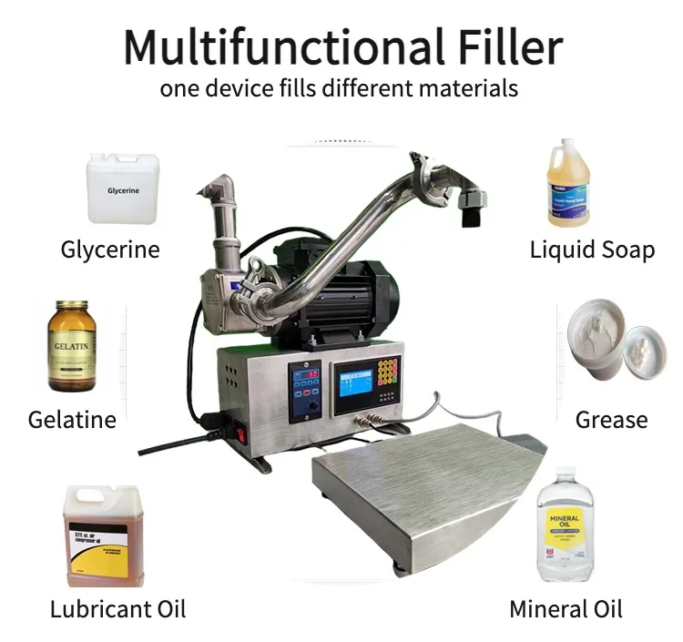 Big Flow Electric Filler Automatic Filling Lubricant Oil Mineral Resin