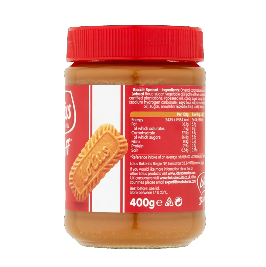 Lotus Biscoff Spread Original 400 Gm - Buy Buy Lotus Biscoff Biscuit ...