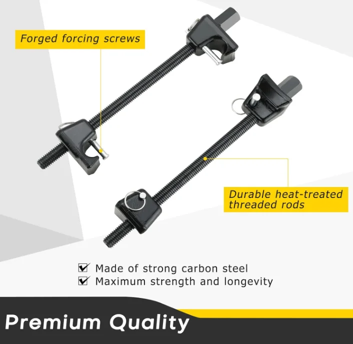 Coil Spring Compressor with Safety Pins for Cars Vans Suspension Shock Absorber Vehicle Struts Removal Installation Clamps