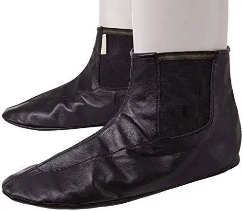 Halal Sunnah Islamic Thermal Warm Genuine Leather Socks Muslim Anti-Slip Bottom Casual Woven Ankle High Men Women Anti-Bacterial
