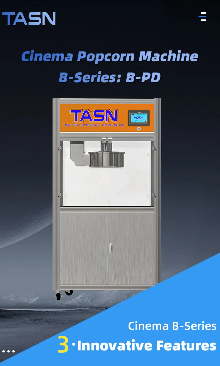 Bpd Sweet Mushroom Caramel Popcorn Making Commercial Automatic