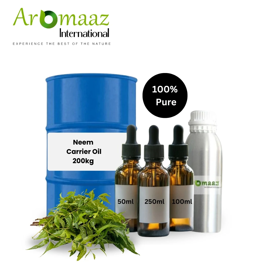 High Quality Indian Originated Neem Essential Oil Cold Pressed Neem Oil From India with Customized Packing for Cosmetic Use