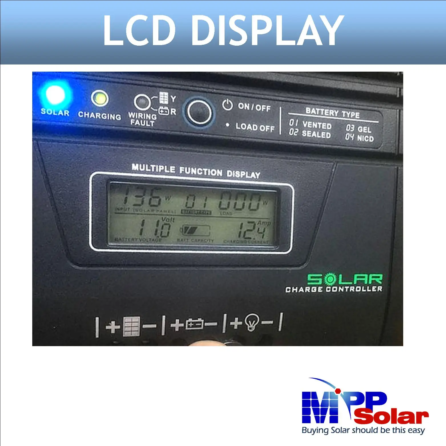 MPP Solar | PCM-3012/3024 | Solar Charge Controller