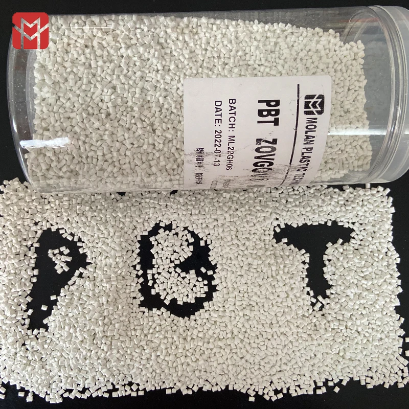 MOLAN ZOVGOV Polybutylene Terephthalate Plastic Raw Pellets Material 15% Glass Fiber Reinforced Additive Filled PBT GF15