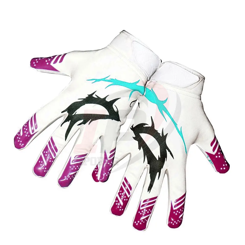 Зимние Нескользящие удобные американские футбольные перчатки с логотипом на заказ супер