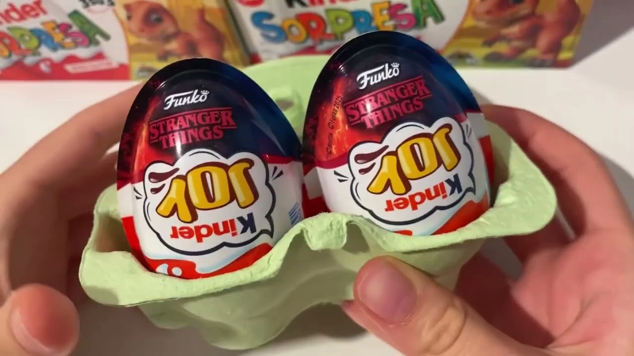 Kinder Joy Sürpriz Çikolata Yumurtaları Stranger Things Baskılı T1