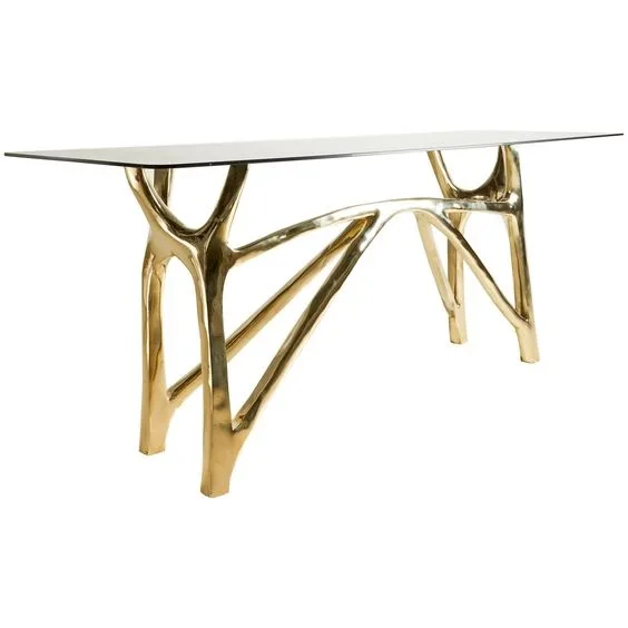Metal Console Table Decorative Half Round Console Table Side Table Guaranteed Quality Unique Style Modern Design Furniture