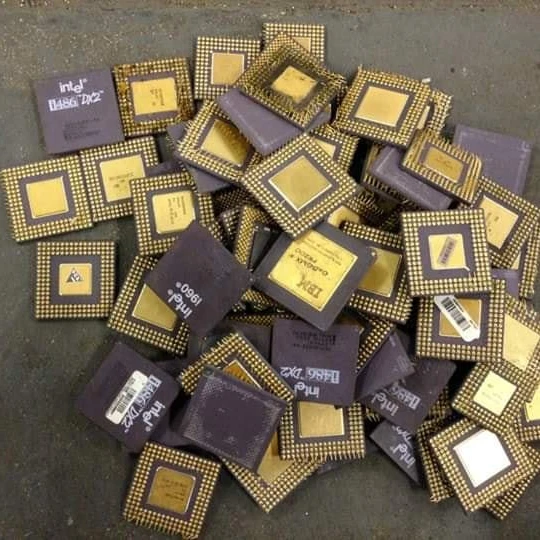 Pentium Pro Ceramic CPU Processor Scrap with Gold Recovery for sale