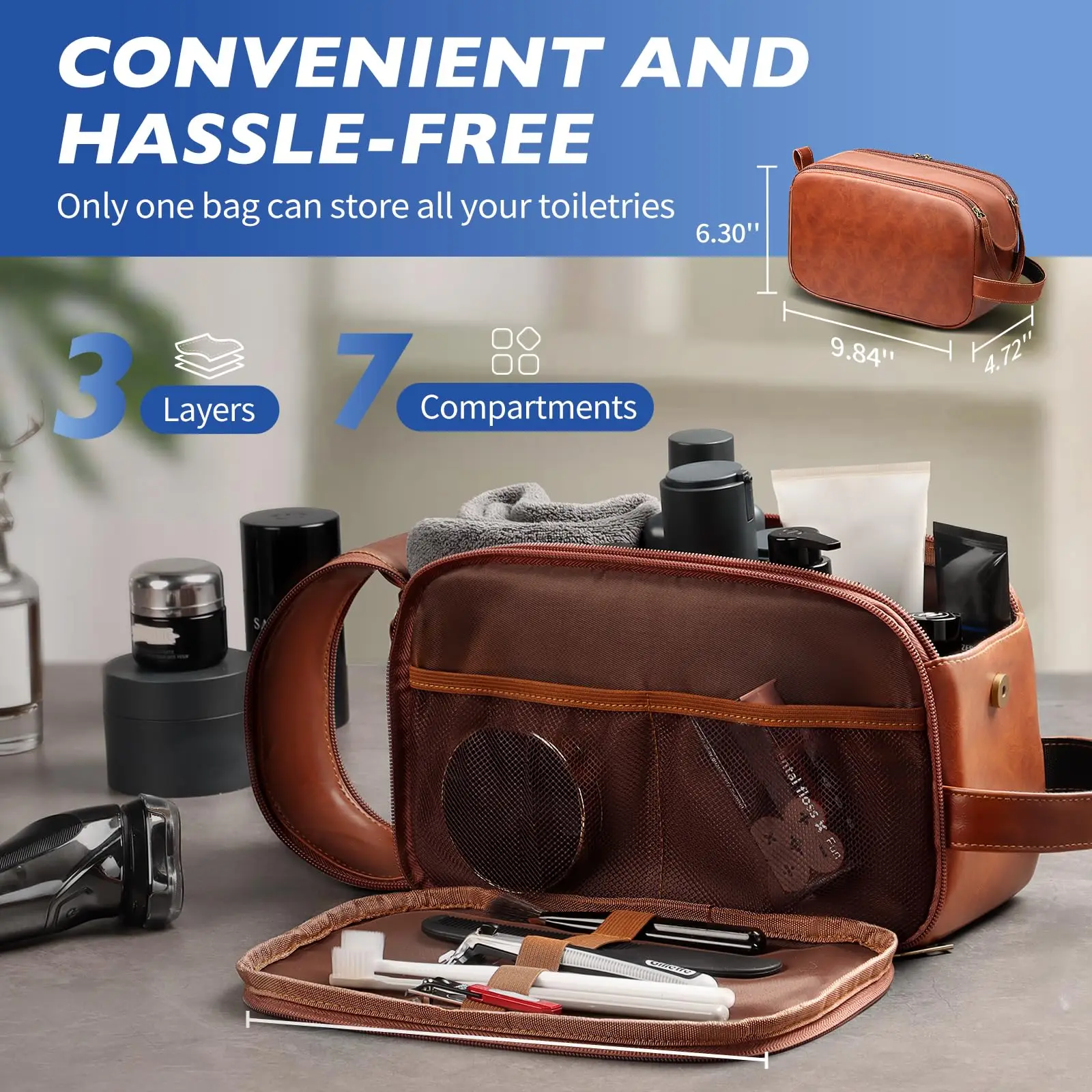 Men's Travel Toiletry Case