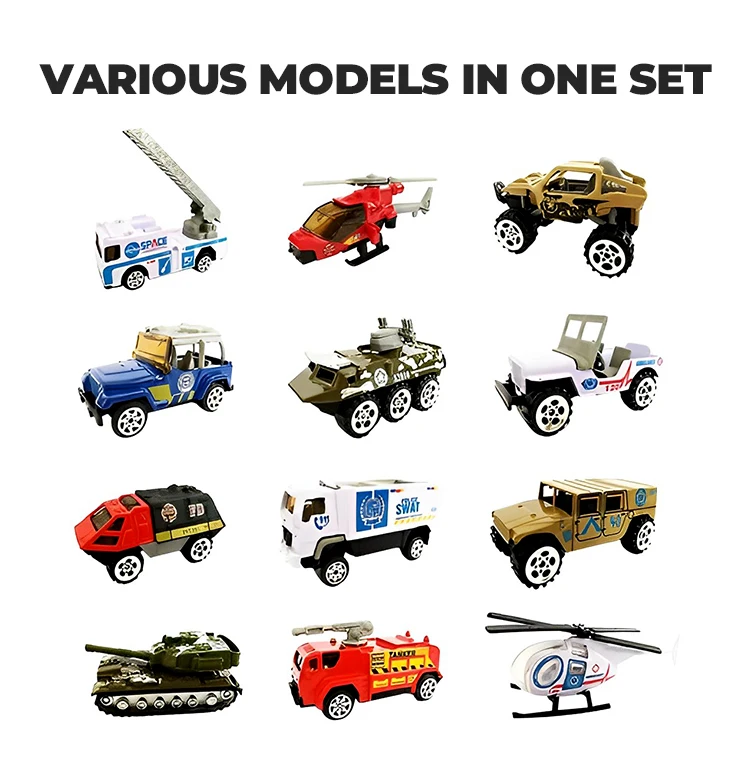 New Children's Toy Model Car 164 Cartoon Mini Simulation Alloy Sliding
