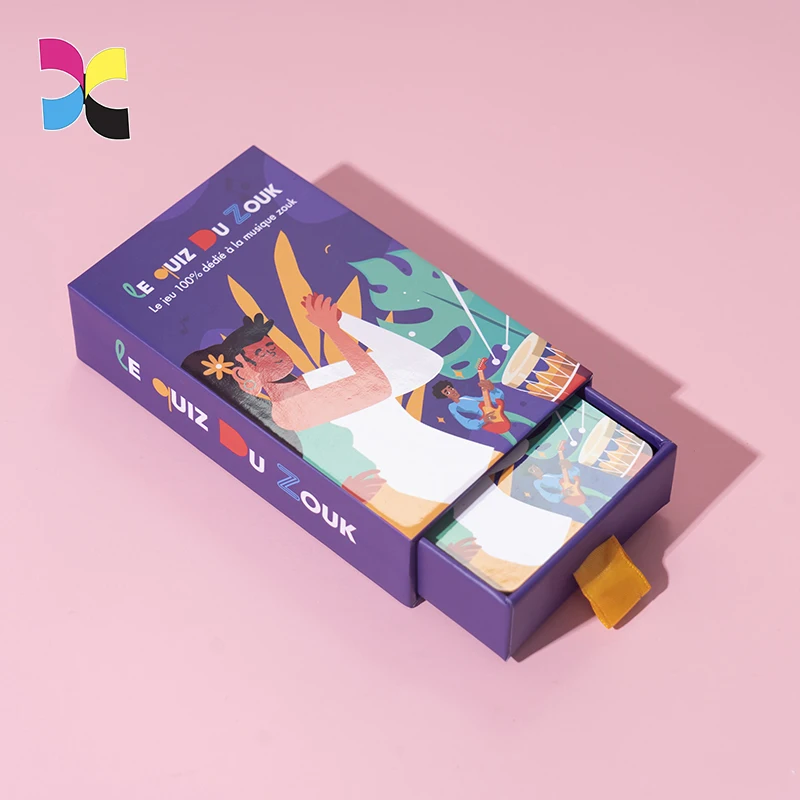 Printing Game Cards High Quality Cardboard Drawer Box Games Custom Playing Cards