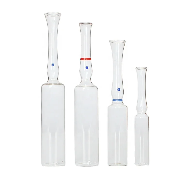 Empty Clear Amber Clear Glass Vial Ampoule Bottle for Serum Bottle Medical