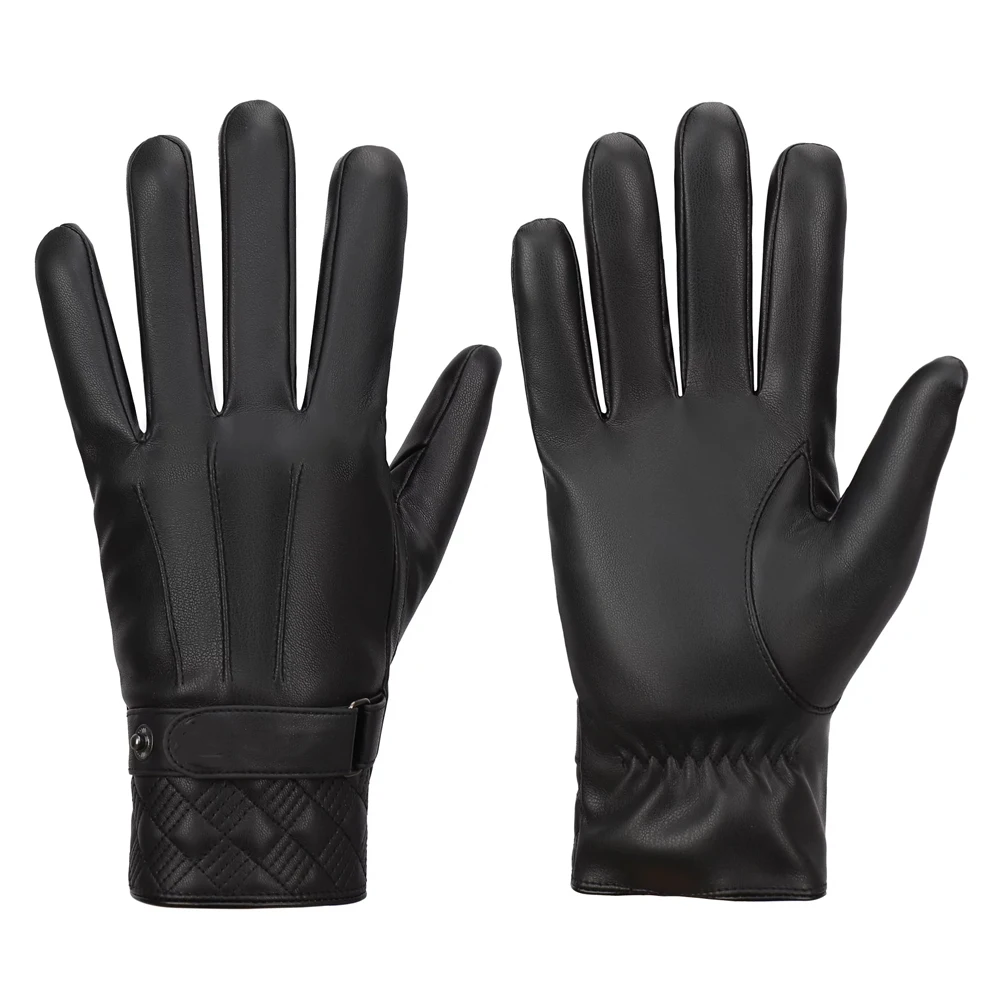Мужские кожаные водонепроницаемые перчатки
