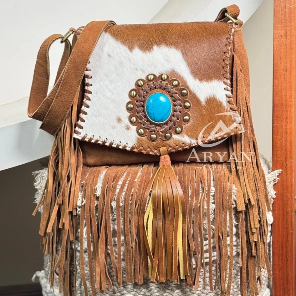 Ensemble De Têtière Et Poitrail Cuir Western – Turquoise, Fait Main, Inde, Neuf
