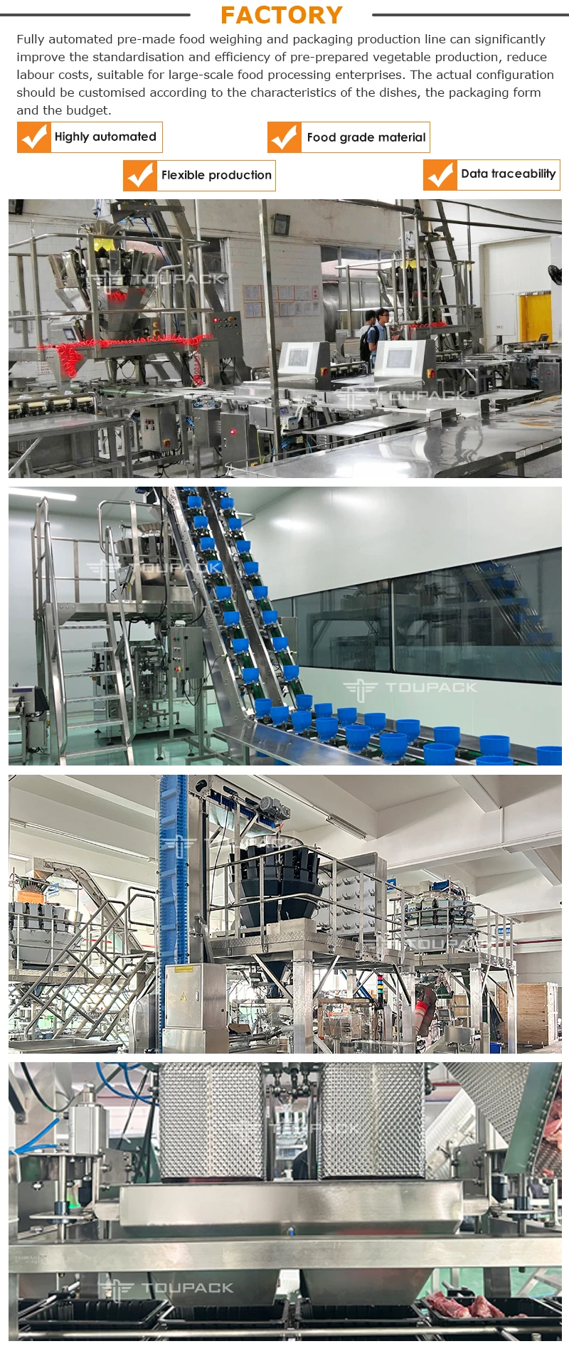 500 KG 220 V 1 Year Automatic Multihead Weigher Packing Machine for Food and Granule Products