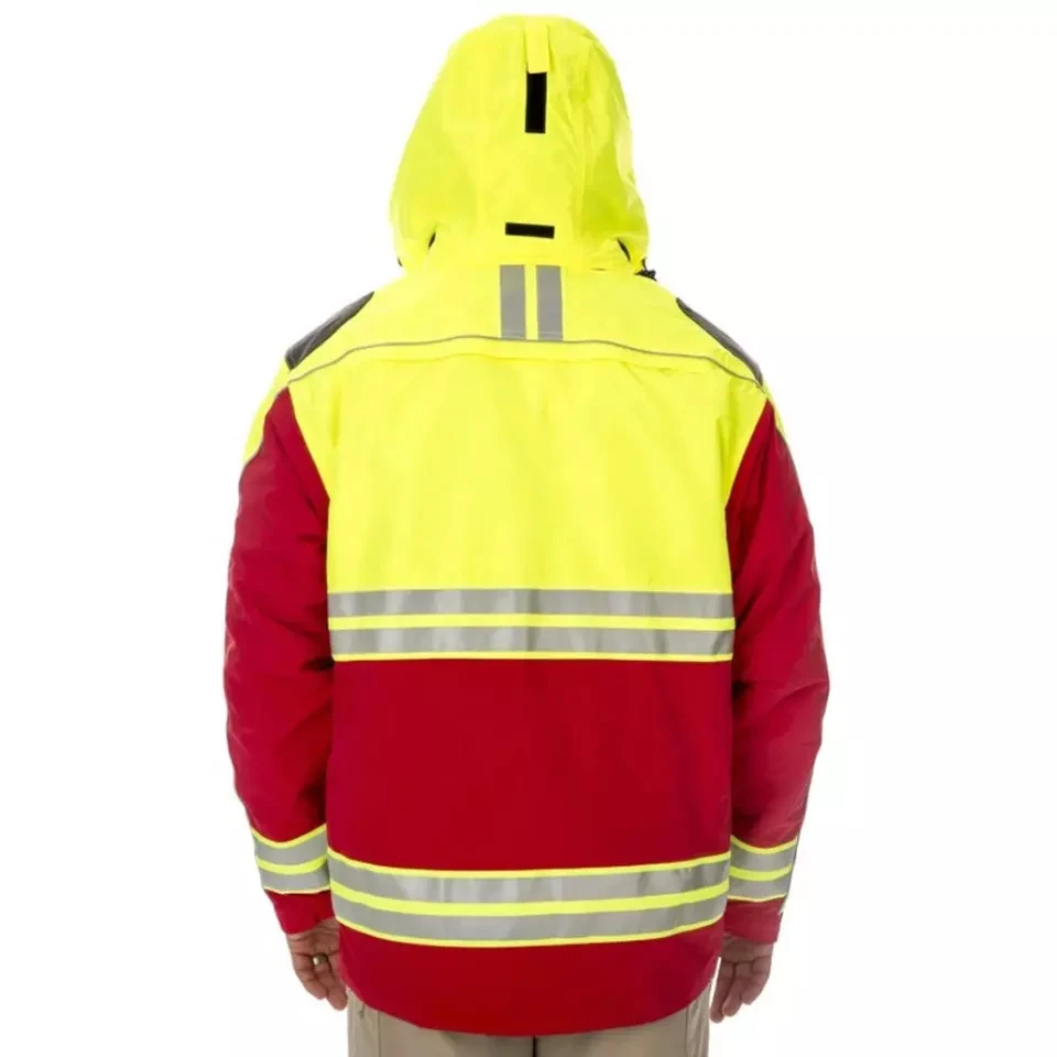 Men Security Jacket Winter High Visibility Jacket Reflective Tape