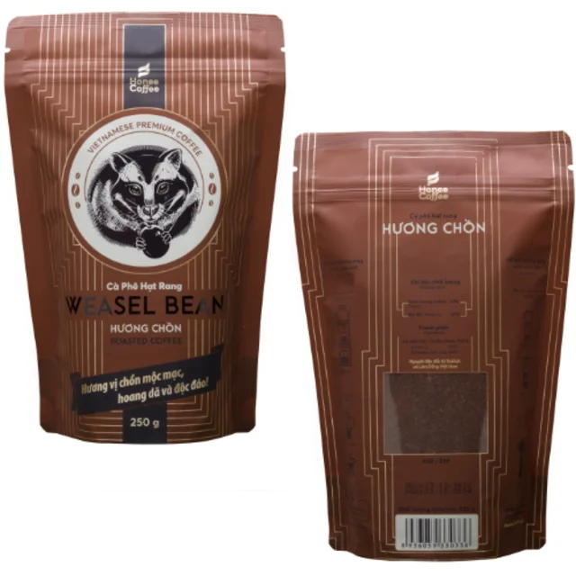 コーヒー BROWN LUWAK COFFEE 250g Top-notch Vietnamese Kopi Luwak 250g/bag Medium Roast, an